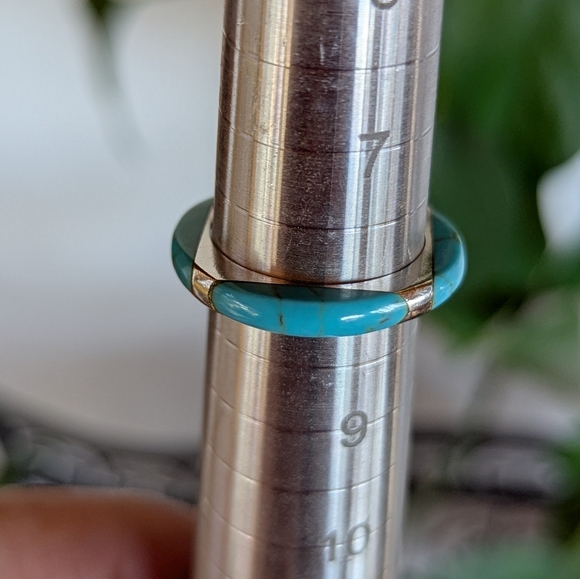 Turquoise 925 Sterling Silver Ring - Picture 7 of 14